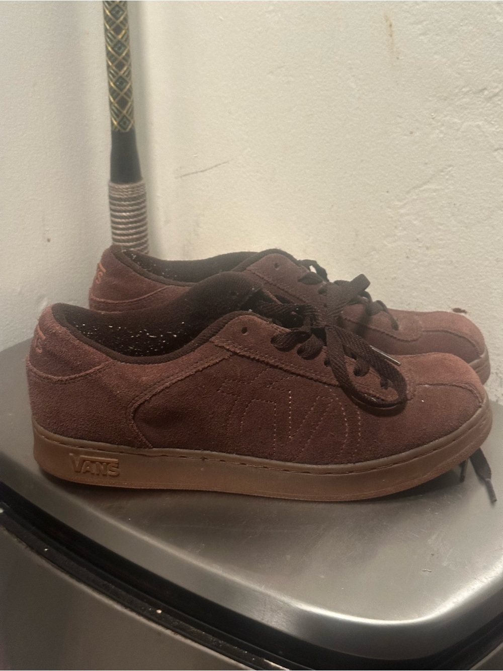 Vans Brown Suede Low-Top Sneakers